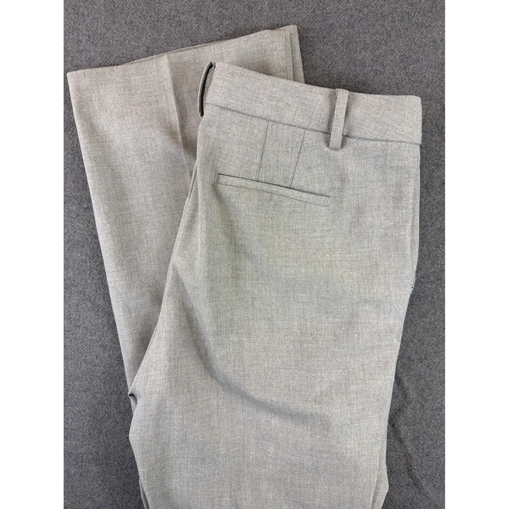Talbots‎ Windsor Trousers Women 8 Gray Wide Leg Career Dress Pants Heathered